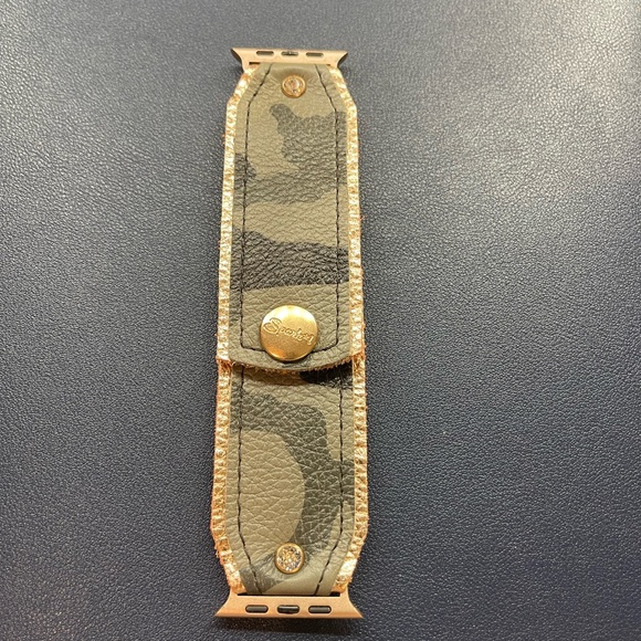 Spark’l Luxe Green Camo with Rose Gold Lining Bow Band - Picture 2 of 4